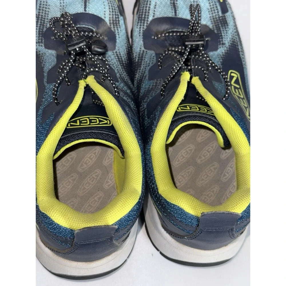 KEEN Wanduro Speed Hiking Trail Shoes Kids Size 6 Blue Lightweight Mesh Cap Toe